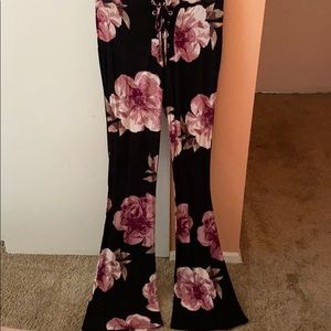 Floral Flare Pants